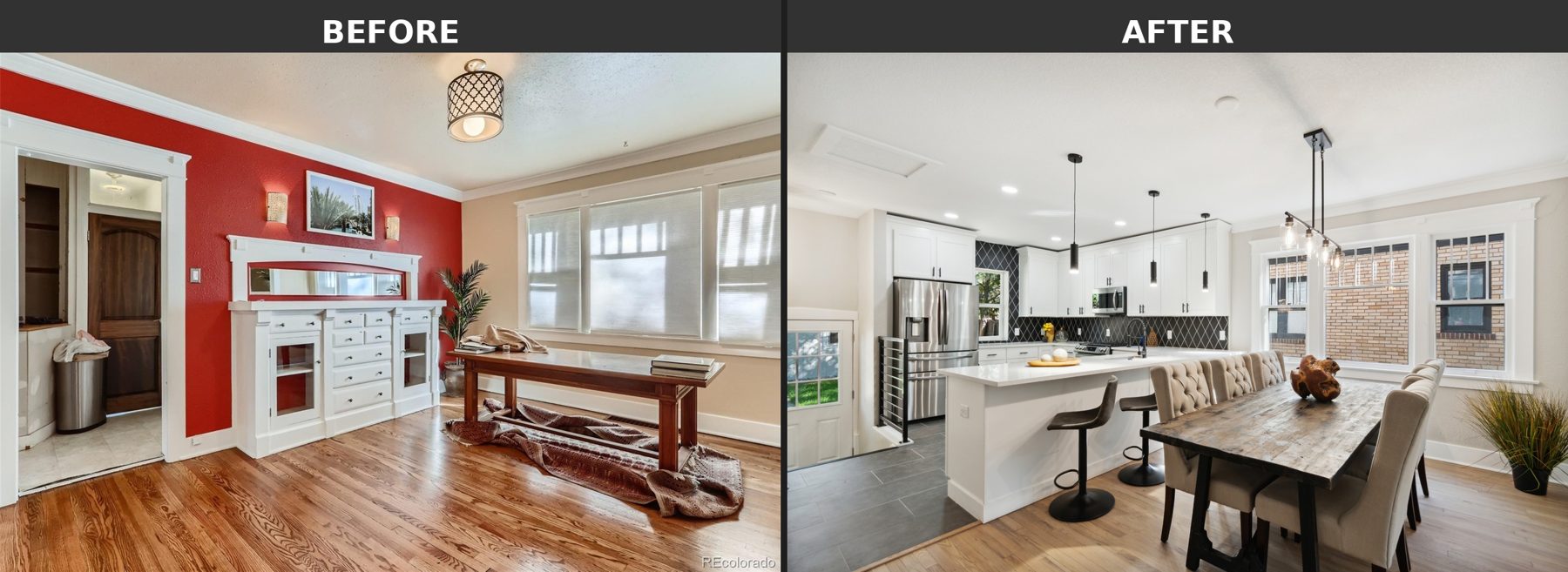 Kitchen Transformation — before and after