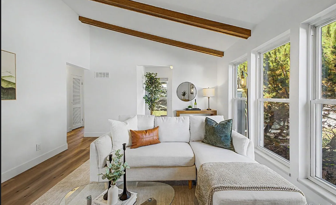 Sun-Filled Sitting Room — Basic Staging